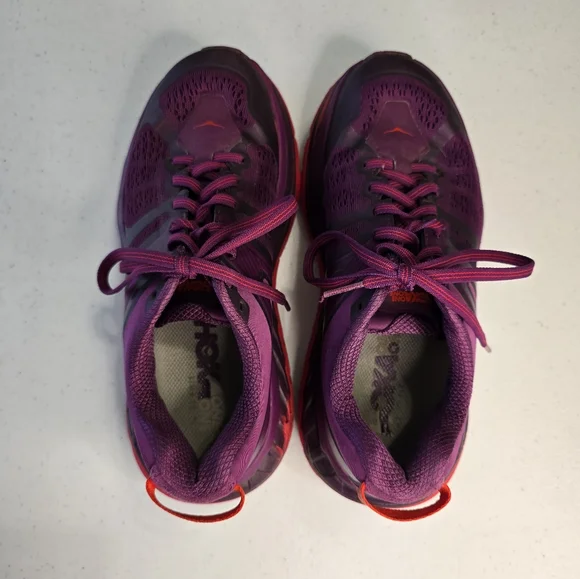 HOKA Stinson ATR 5 Trail-Running Shoes Women's 7 Purple Outdoor Gorpcore - Picture 7 of 10